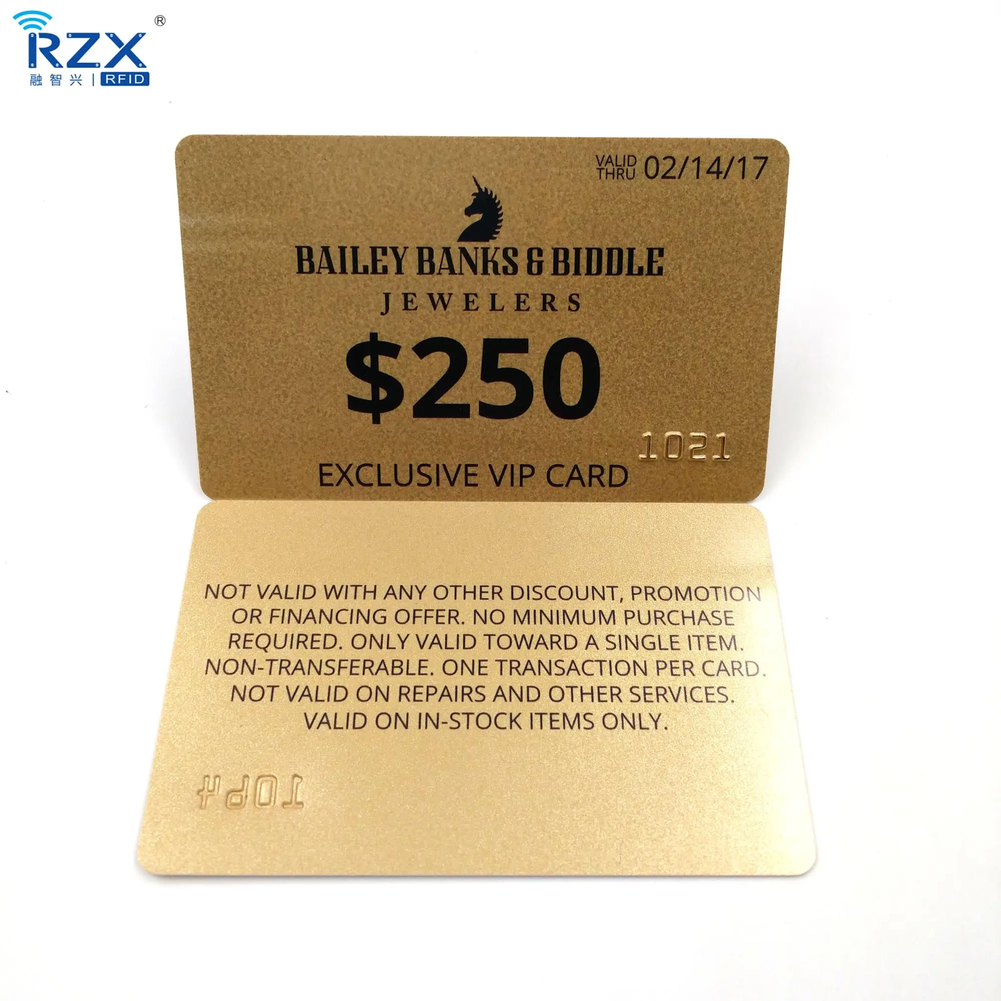 metallic gold background cr80 plastic vip membership card
