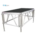 4'x8' easy install stages platform with adjustable leg