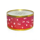 Custom Round Tin Cans Plant Metal Cookie Tin Box Storage Packaging Boxes