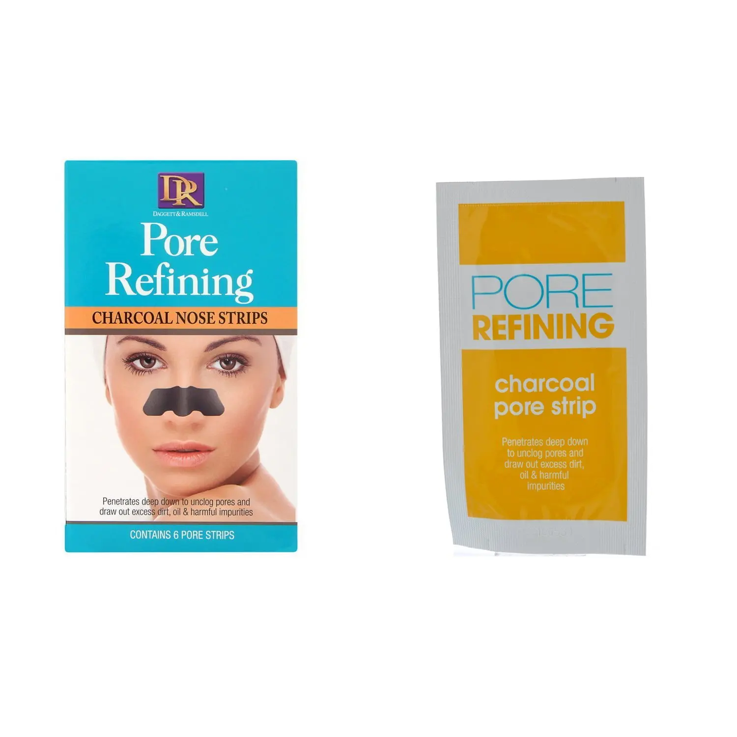 daggett ramsdell pore refining charcoal nose strips   pore