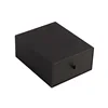 Safety Cardboard Custom Color Perfume Foam Insert Black Drawer Gift Out Business Card Paper Slide Box With Clear Window