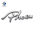 Make your own car emblem badge chrome plastic letters 3d logo sticker emblem for E-bike
