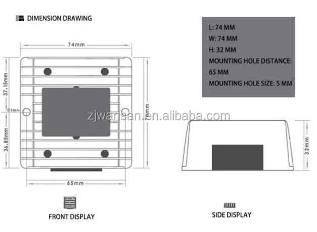 Factory price high conversion efficiency 12V/24V Automatic switching WS-M300-12V 20A MPPT charge controller