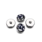 Wholesale 12MM China Style Fancy Fabric Covered Metal Buttons For Shirts