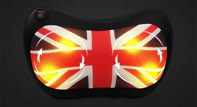 Portable Car Headrest, PU & Hood Car Seat Cushion Cushion Head Massager Electric Lumbar Neck Warmer (14)