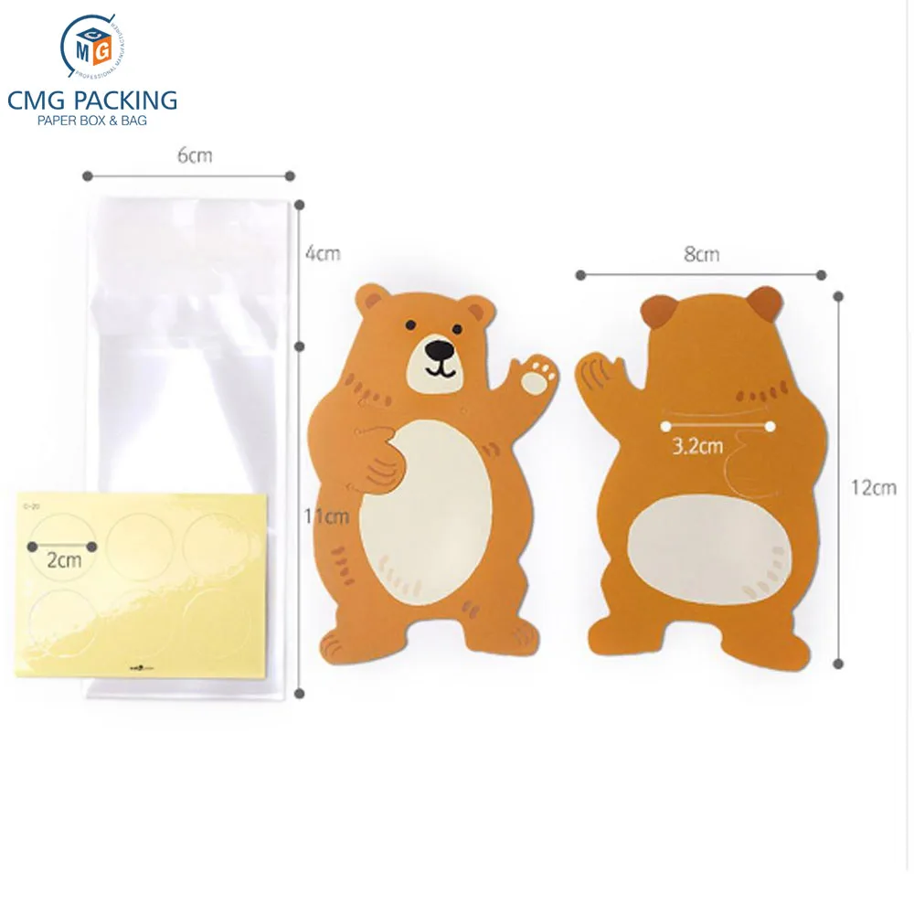 animal bear rabbit koala candy greeting cards cookie bags gift