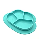Newest Silicone Baby Placemat Bowl Easy Clean Silicone Baby Feeding Dinner Plate Wholesale