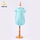 Boutique Baby Clothing buckle Infants Woven Fabric Short Sleeve Cotton Clothes baby boy romper sets