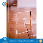 Clear acrylic wedding numbers and names table block with engraving