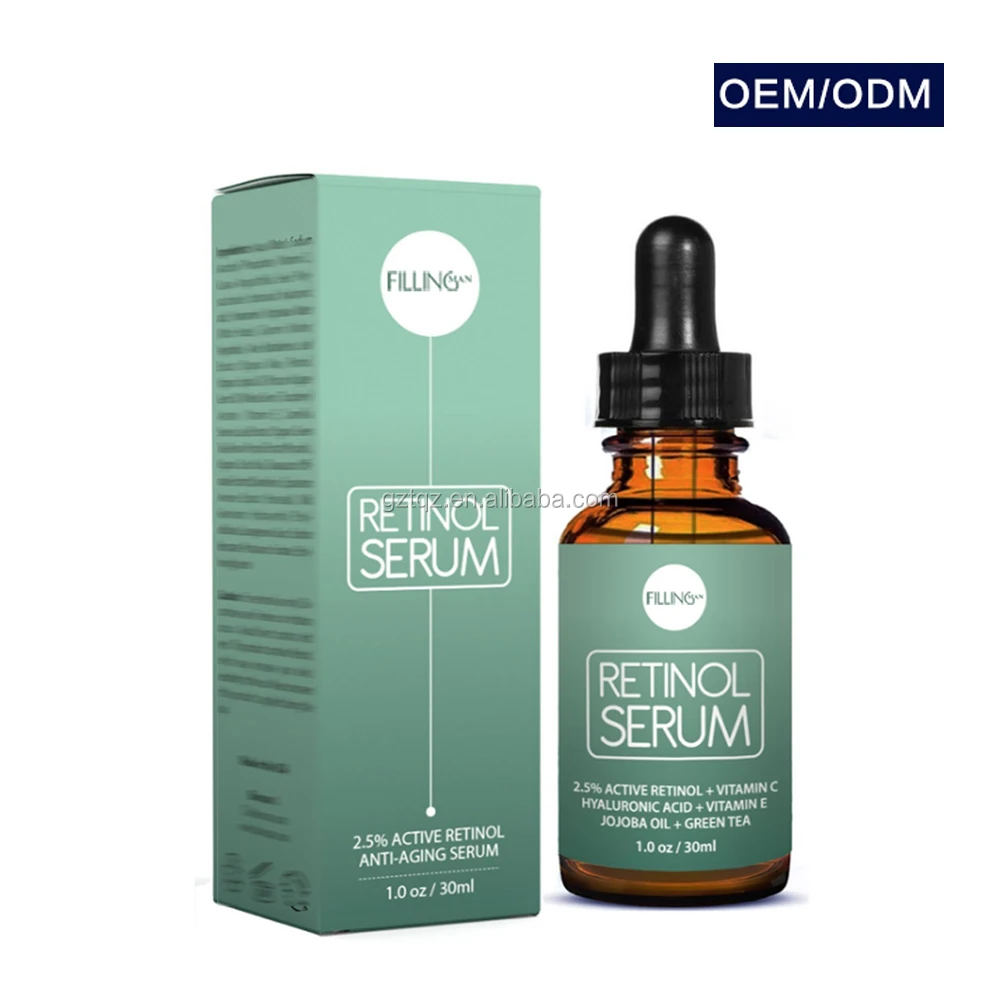 product natural active retinol anti-aging skin care face serum