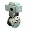 ss316 ss304 flanged pneumatic actuator V port ball valve