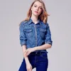 NS1916 European Fashion Latest Hot Sale Women Denim Jeans Blouses