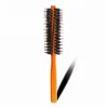 Bright Color Barber Salon Boars Bristle 4 Sides Rolling Small Wood Hair Brush