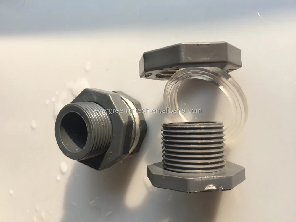 Pvc Bulkhead Tank Fitting With Epdm Gasket Buy Pvc Bulkhead Tank