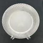 Plastic Disposable Dinnerware Set Plate With White Silver