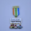 Custom colorful fiesta sliding with purl sport game with ribbon medal