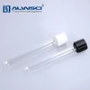 Alwsci chemical screw neck 10ml glass test tube for analysis