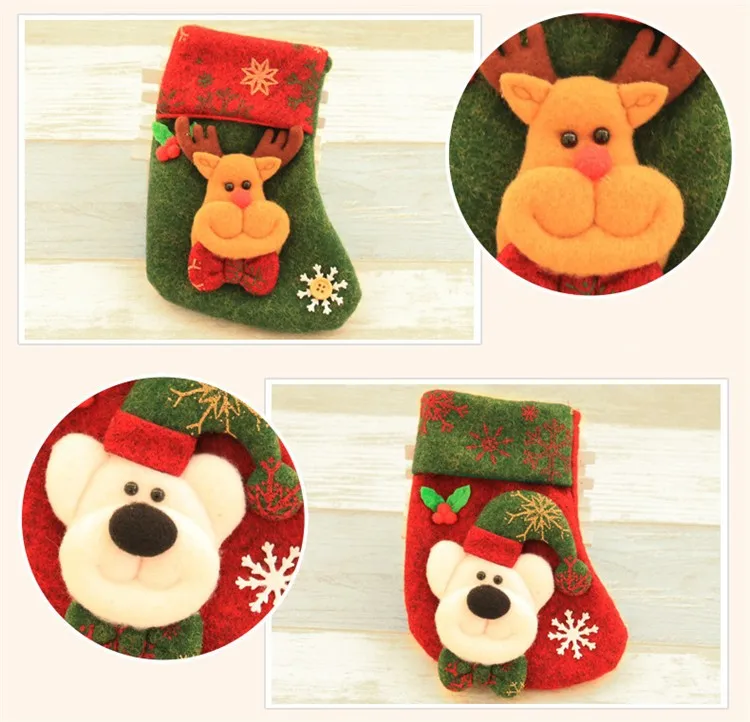 gift bag kids xmas noel decoration candy bag bauble christmas
