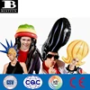 Customized inflatable big heads wigs plastic giant funny hair wigs hat for man in party