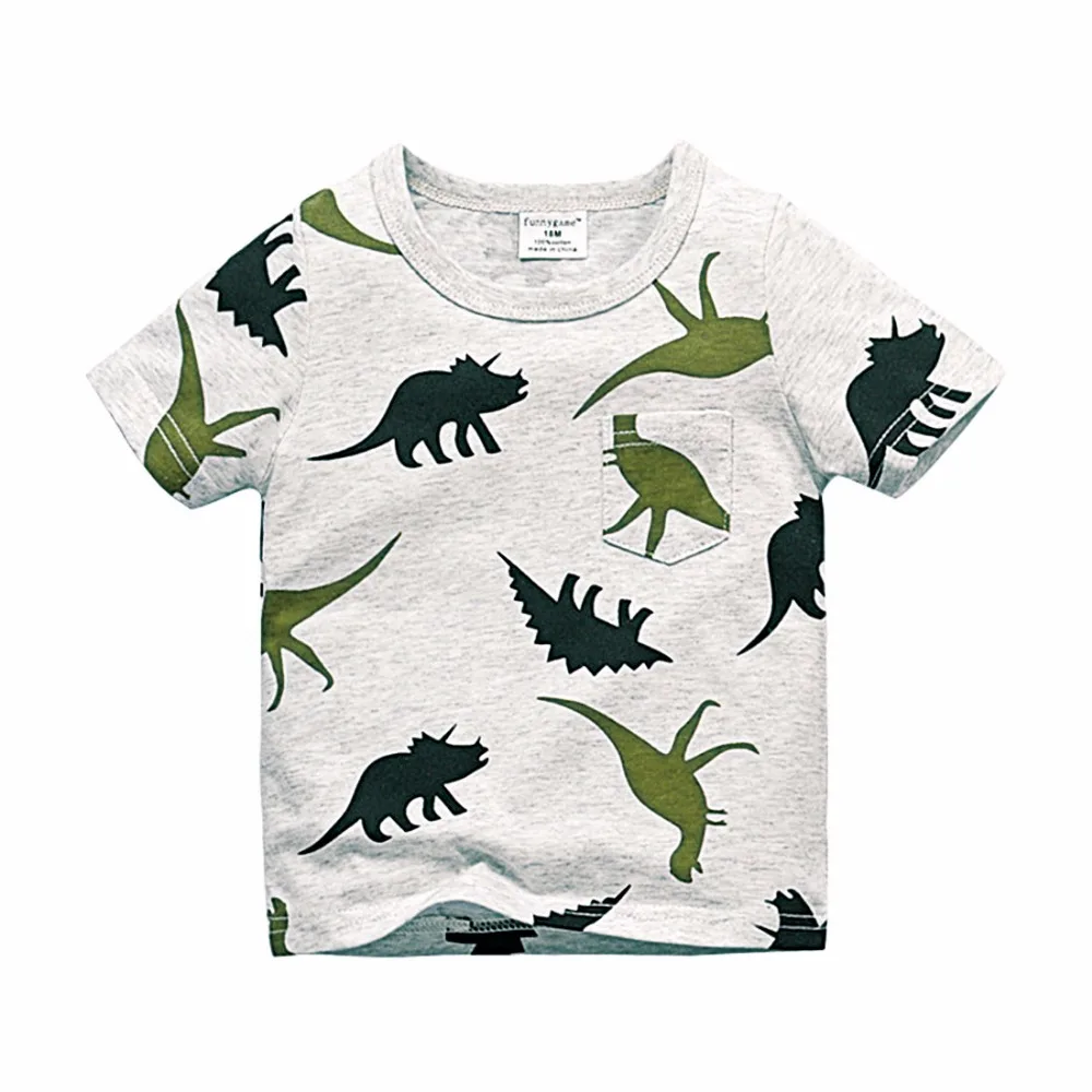 BINIDUCKLING-2017-Boys-Short-Sleeve-T-Shirts-Summer-Shirt-Kid-Baby-Children-Clothing-Captain-Anchors-dinosaur (1)