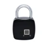 New P3 keyless safety fingerprint bike lock identify security alarm support waterproof and USB charge bag bike box door lock