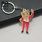 New products blank 3d soft pvc key chain custom rubber keychains