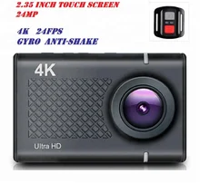 2.35 Inch Touch Screen 4K Novatek NTK 96660 Gyro Anti-Shake WiFi 24MP Outdoor Mini Action Camera Waterproof Digital Sport Camera