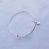 Stainless Steel Paw Logo Charm Jewelry Bracelet Pet Gifts Metal Pendant Bracelet