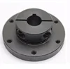 1/4 Inch Constrained Flange / Hub Mount Tapped Threads Black Oxide Steel Shaft Collar Couplings
