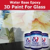 Transparent water based glass paint for cabinet