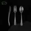 Wedding ps clear knife spoon and fork plastic disposable cutlery set