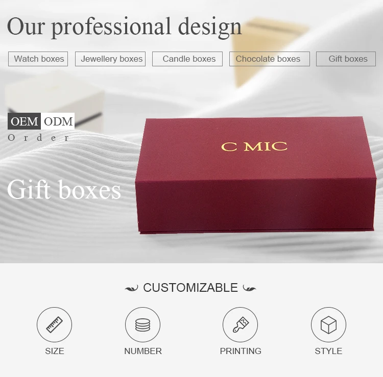luxury corrugated closure paper packaging travel jewelry ring