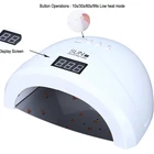 RISESUN SUN1S LCD Display Auto Sensor Dry Fast Different Colors Manicure Led UV Gel Sun Nail Lamp