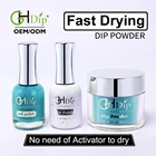 Custom private label Acrylic Dip Powder 3 in 1 perfect Color Match Gel Nail Polish and Lacquer
