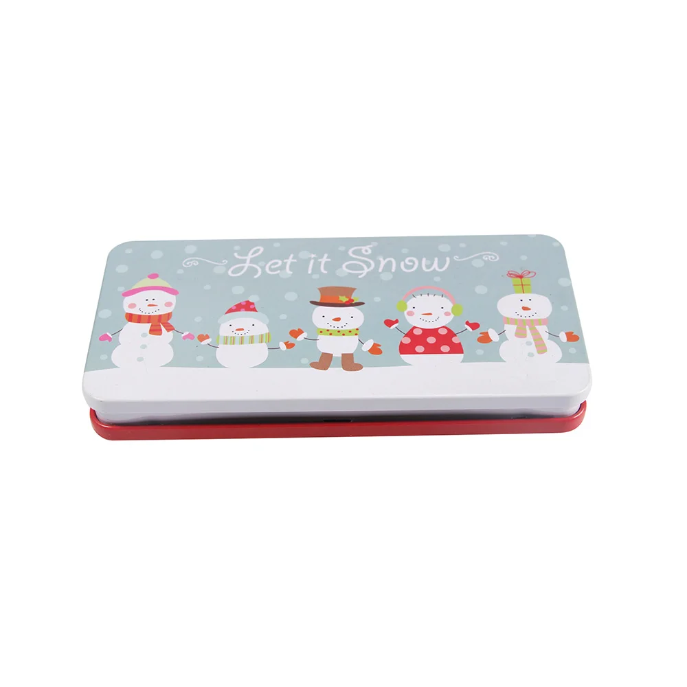exquisite christmas gift design pencil tin, pencil tin case