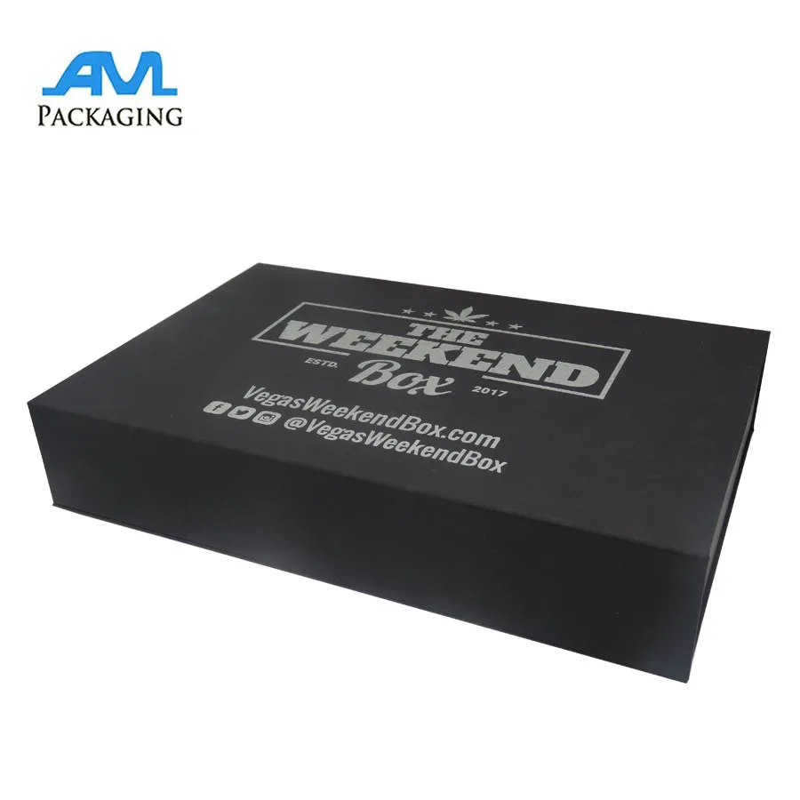 this is customerized gift box 2mm paperboard covered by black