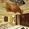 Modern Creative Acrylic Material Amber Color Luxury Chandelier For Living Room