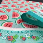 custom soft 100% cotton bandana print fabric best material watermelon pattern bandana