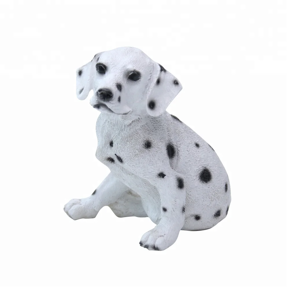 resin spotty dog dalmatian statue polyresin dog figurine for out