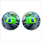cheap stock 2018 world cup Brazil country flag car mirror cover flag