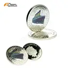 Security Armor of God Knight Templar Challenge 925 Silver Coin Enamel