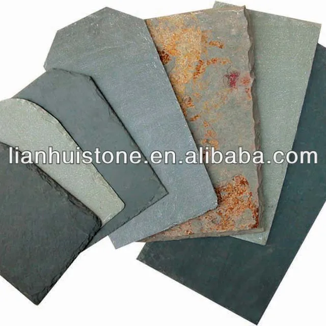 blue grey slate roofing tiles