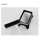 Antique handheld stand lighted magnifier glasses with led