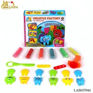 girl game zoo animal model choi mud toys,preschool diy toys clay