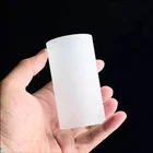 hand blown sandblast frosted borosilicate glass cylinder tube lamp shade for light fixture
