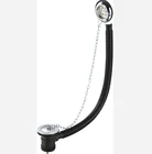 plastic bathtub drain brass plug with chain