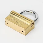Camel Type Iron Padlock in polished brass color plated(SS-010)