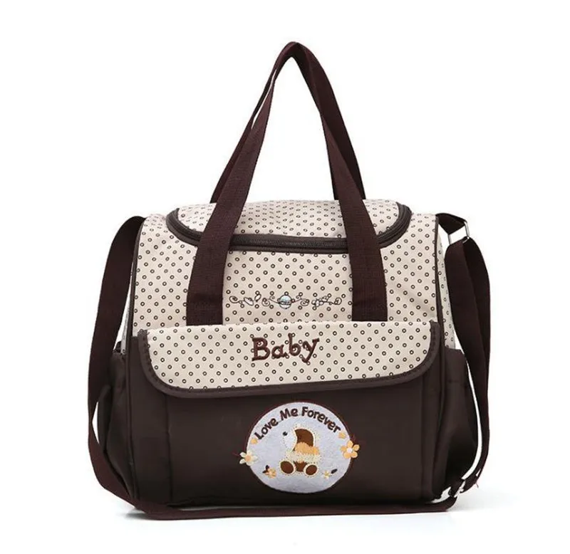 CROAL CHERIE 381830cm 5pcs Baby Diaper Bag Sets changing Nappy Bag For Mom Multifunction Stroller Tote Bag Organizer (17)