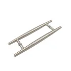 Main Gate I Shape Slim Line Small Length Door Round Bar Pull Handle for Entrance Wooden Door