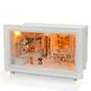 Family gift items christmas dollhouse diy+cuteroom diy dollhouse miniature with house